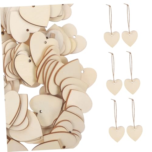 FONDOTIN 200 Stück Holzherzen zum Basteln Ungefertigte Holzanhänger in Herzform Natürliche Holzscheiben für DIY Dekoration Personalisierbar für Hochzeit Valentinstag Handwerk und FONDOTIN 200 Stück Holzherzen zum Basteln Ungefertigte Holzanhänger in Herzform Natürliche Holzscheiben für DIY Dekoration Personalisierbar für Hochzeit Valentinstag Handwerk und von FONDOTIN