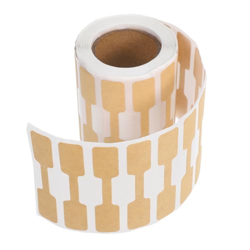 FONDOTIN 2000 Stück Selbstklebende Schmuck-etiketten Blanko Preisschild-aufkleber für Halsketten Ringe Armbänder Beschreibbare Kraftpapier-labels zur Schmuckpräsentation und FONDOTIN 2000 Stück Selbstklebende Schmuck-etiketten Blanko Preisschild-aufkleber für Halsketten Ringe Armbänder Beschreibbare Kraftpapier-labels zur Schmuckpräsentation und von FONDOTIN