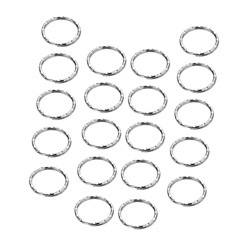 FONDOTIN 200Stücke Metall Schlüsselringe für DIY Schlüsselanhänger Geteilte Ringe für Handwerk und Projekte Rostfrei und Langlebig Praktische Zubehörteile für Schlüssel von FONDOTIN