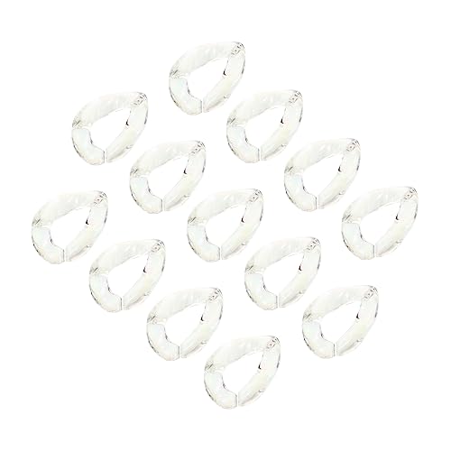 FONDOTIN 20Stücke DIY Armbandschließen Acrylverbindungselemente Ab Farben Offene Ringanschlüsse für Schlüsselanhänger Handtaschenketten und Schmuckherstellung von FONDOTIN