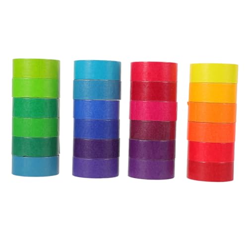 FONDOTIN 24 Rollen Farben Washi Tape Vielseitiges DIY Klebeband für Scrapbooking Tagebuch Fotoalbum Langlebig Haftend Rückstandsfrei für Bastel Dekorationsprojekte FONDOTIN 24 Rollen Farben Washi Tape Vielseitiges DIY Klebeband für Scrapbooking Tagebuch Fotoalbum Langlebig Haftend Rückstandsfrei für Bastel Dekorationsprojekte von FONDOTIN