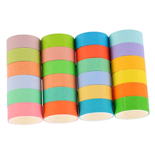 FONDOTIN 24 Rollen Washi Tape Farben DIY Dekoratives Klebeband für Planner Scrapbooking Geschenkverpackung Kreative Bastelprojekte und Tagebuchgestaltung FONDOTIN 24 Rollen Washi Tape Farben DIY Dekoratives Klebeband für Planner Scrapbooking Geschenkverpackung Kreative Bastelprojekte und Tagebuchgestaltung von FONDOTIN