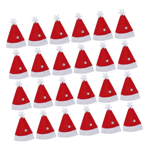 FONDOTIN 24 Stk. Teiliges Mini Weihnachtsmützen Festliche Lollipop Hüte und Flaschenverschlüsse Vielseitige Weihnachtsdeko für Party Bastelzubehör und Geschenkverpackung Farbenfrohe Kleine FONDOTIN 24 Stk. Teiliges Mini Weihnachtsmützen Festliche Lollipop Hüte und Flaschenverschlüsse Vielseitige Weihnachtsdeko für Party Bastelzubehör und Geschenkverpackung Farbenfrohe Kleine von FONDOTIN