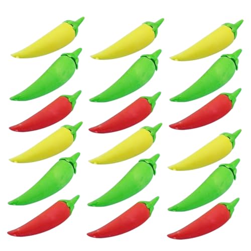 FONDOTIN 24 Stück Mini Radiergummi Kleine Chili paprika Form Lustige Radierer für Schulpreise Party Mitgebsel Dekorativ und Funktional von FONDOTIN