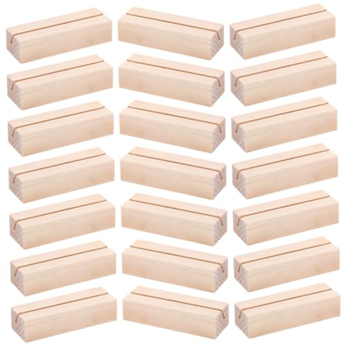 FONDOTIN 24 Stück Teilig Holz Kartenhalter Stabiler Tischkartenhalter für Hochzeit Rechteckiger Holzständer zum Fixieren von Platzkarten Eleganter Tisch Nummer Halter für Feierlichkeiten FONDOTIN 24 Stück Teilig Holz Kartenhalter Stabiler Tischkartenhalter für Hochzeit Rechteckiger Holzständer zum Fixieren von Platzkarten Eleganter Tisch Nummer Halter für Feierlichkeiten von FONDOTIN