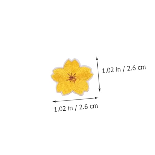 FONDOTIN 24 Stück Teiliges Bestickte Blumen Patches mit Selbstklebender Rückseite Farbenfrohe Stoffapplikationen zum Aufbügeln für Kleidung Taschen DIY Bastelarbeiten und Reparaturen von FONDOTIN