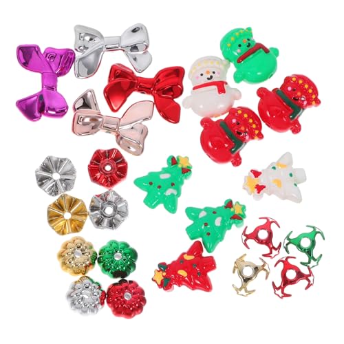 FONDOTIN 24 Stück Teiliges Handbemalter Weihnachts Perlen Rot Grün Spacer Perlen mit Kürbisform für Diy Handyketten Armbänder Schlüsselanhänger und Festliche Schmuckherstellung FONDOTIN 24 Stück Teiliges Handbemalter Weihnachts Perlen Rot Grün Spacer Perlen mit Kürbisform für Diy Handyketten Armbänder Schlüsselanhänger und Festliche Schmuckherstellung von FONDOTIN