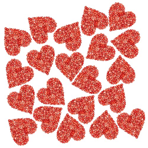 FONDOTIN 24 Stück Teiliges Rote Herz Strass Patches Dekorative Aufnäher mit Hotfix Kleber Haltbare Applikationen für Kleidung Taschen Pullover und DIY Kleidung Verzierung FONDOTIN 24 Stück Teiliges Rote Herz Strass Patches Dekorative Aufnäher mit Hotfix Kleber Haltbare Applikationen für Kleidung Taschen Pullover und DIY Kleidung Verzierung von FONDOTIN