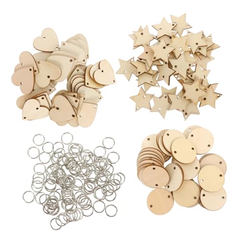FONDOTIN 240 Stück Teiliges Holzanhänger set mit Löchern und Metallringen DIY Holzscheiben für Basteln Geburtstags Hochzeitsdekoration Holzplättchen für Kreative Handwerksprojekte FONDOTIN 240 Stück Teiliges Holzanhänger set mit Löchern und Metallringen DIY Holzscheiben für Basteln Geburtstags Hochzeitsdekoration Holzplättchen für Kreative Handwerksprojekte von FONDOTIN