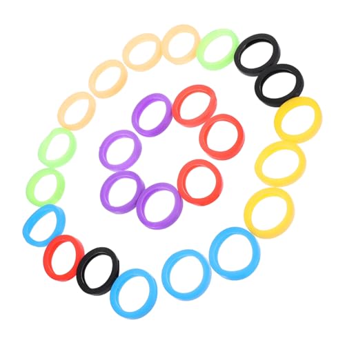FONDOTIN 25 Stück Teiliges Bunte Silikon Schlüsselabdeckungen Elastisch Schlüsselkennzeichnungsringe Einfach Anzuwenden Schlüsselhüllen für Schlüsselbund FONDOTIN 25 Stück Teiliges Bunte Silikon Schlüsselabdeckungen Elastisch Schlüsselkennzeichnungsringe Einfach Anzuwenden Schlüsselhüllen für Schlüsselbund von FONDOTIN