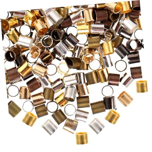 FONDOTIN 2500 Stück Crimp Tube Spacer Perlen Kupfer DIY Schmuckherstellung Zubehör für Armbänder Halsketten Ohrringe Kreative Bunte Perlenmix FONDOTIN 2500 Stück Crimp Tube Spacer Perlen Kupfer DIY Schmuckherstellung Zubehör für Armbänder Halsketten Ohrringe Kreative Bunte Perlenmix von FONDOTIN