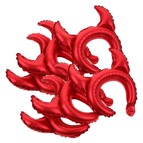 FONDOTIN 25Stücke Halloween Ballon Aufblasbare Aluminiumfolie Cosplay Requisite Mit Teufelshörnern Für Deko Und Unvergessliche Partys FONDOTIN 25Stücke Halloween Ballon Aufblasbare Aluminiumfolie Cosplay Requisite Mit Teufelshörnern Für Deko Und Unvergessliche Partys von FONDOTIN