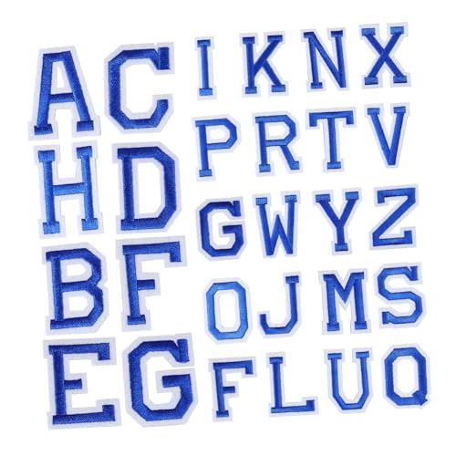 FONDOTIN 26 Stück Teiliges Aufbügel buchstaben Patches aus Polyester für Kleidung Reparatur und DIY Kleine Tiefblaue Bestickte Stoffflicken für Jeans Rucksäcke Taschen und Hüte FONDOTIN 26 Stück Teiliges Aufbügel buchstaben Patches aus Polyester für Kleidung Reparatur und DIY Kleine Tiefblaue Bestickte Stoffflicken für Jeans Rucksäcke Taschen und Hüte von FONDOTIN