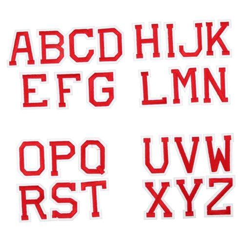 FONDOTIN 26 Stück Teiliges Aufbügelbares Buchstaben A z Rote Bestickte Alphabet Aufnäher Für Kleidung Jeans Taschen Hüte DIY Dekoration Und Reparatur FONDOTIN 26 Stück Teiliges Aufbügelbares Buchstaben A z Rote Bestickte Alphabet Aufnäher Für Kleidung Jeans Taschen Hüte DIY Dekoration Und Reparatur von FONDOTIN