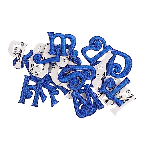 FONDOTIN 26 Stück Teiliges Bestickte Buchstaben Aufnäher zum Aufbügeln und Nähen Blaue DIY Stoffapplikationen für Kleidung Taschen Jeans Hüte Schuhe und Bastelprojekte Langlebig und FONDOTIN 26 Stück Teiliges Bestickte Buchstaben Aufnäher zum Aufbügeln und Nähen Blaue DIY Stoffapplikationen für Kleidung Taschen Jeans Hüte Schuhe und Bastelprojekte Langlebig und von FONDOTIN