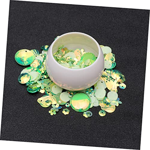 FONDOTIN 2Er-Pack Pack Bunte Pailletten und Glasperlen Set für Diy Schmuckzubehör pro Packung für Bastelarbeiten und Kostüme Einfaches Auffädeln von FONDOTIN