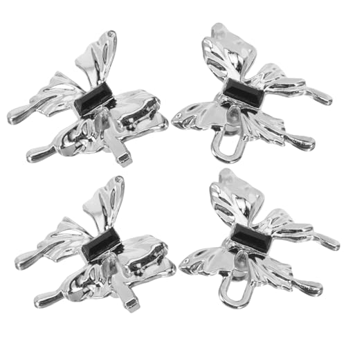FONDOTIN 2Paare Verstellbare Taillenknöpfe für Jeans Dekorative Sicherheitsnadeln für Hosen Hochwertige Metallische Clips für Einfache Anpassung und Stilvolle Gestaltung von Kleidung von FONDOTIN
