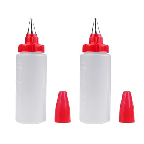 FONDOTIN 2St Gerader Einbautopf giesskanne gießkanne Cupcake Dekoration easy putz Gebäck Dekoration Cookie-Shot Pop Dekorateur Spritzflasche für Zuckerguss praktisches Kuchenbackwerkzeug pp von FONDOTIN