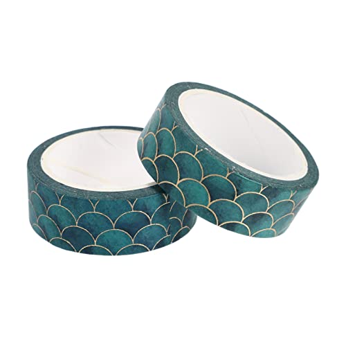 FONDOTIN 2Stücke Fischschuppen Muster Washi Bänder DIY Papieraufkleber Für Notizbücher Journals Und Bastelprojekte Dekoratives Klebeband Sortierten Farben FONDOTIN 2Stücke Fischschuppen Muster Washi Bänder DIY Papieraufkleber Für Notizbücher Journals Und Bastelprojekte Dekoratives Klebeband Sortierten Farben von FONDOTIN