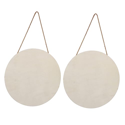 FONDOTIN 2Stücke Holz Türschild Anhänger Leeres Holzschild Für DIY Dekoration Für Hochzeiten Partys Und Feiertage Rustikaler Stil Für Projekte von FONDOTIN