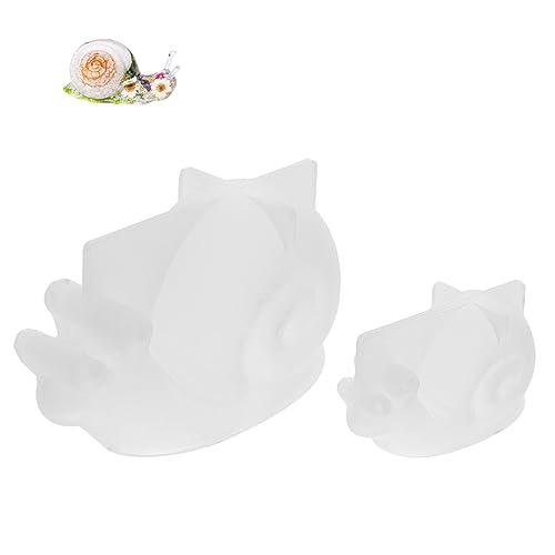 FONDOTIN 2Stücke Silikon Tierformen Flexible Schneckenformen für DIY Projekte Wiederverwendbare Gießformen für Dekoration für Kreative Bastelideen von FONDOTIN