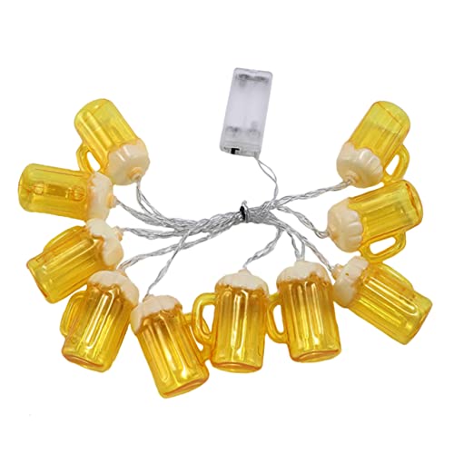 FONDOTIN 2m Beer Mug Lichterkette Mit Leds Batteriebetriebene Dekoration Für Bierpartys Lange Lichterkette Für Stimmungsvolle Atmosphäre Kinderzimmer Garten Und Restaurant FONDOTIN 2m Beer Mug Lichterkette Mit Leds Batteriebetriebene Dekoration Für Bierpartys Lange Lichterkette Für Stimmungsvolle Atmosphäre Kinderzimmer Garten Und Restaurant von FONDOTIN