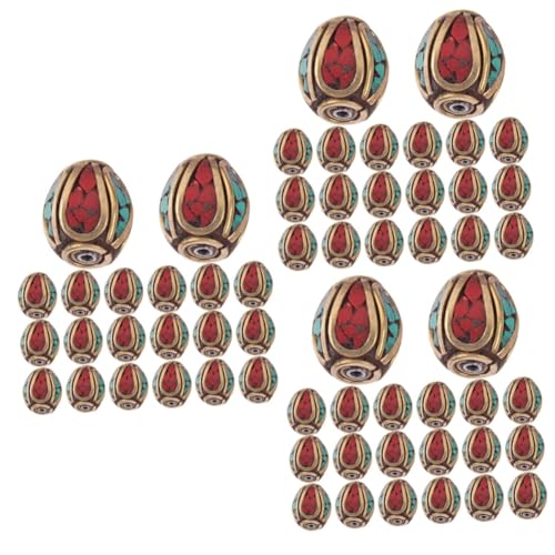 FONDOTIN 3 Sätze Buddha Spacer Perlen Messing Mit Türkis Nepal Stil Diy Schmuckzubehör Für Buddhistische Charms Und Kreative Bastelprojekte 20 Stück * 3 FONDOTIN 3 Sätze Buddha Spacer Perlen Messing Mit Türkis Nepal Stil Diy Schmuckzubehör Für Buddhistische Charms Und Kreative Bastelprojekte 20 Stück * 3 von FONDOTIN