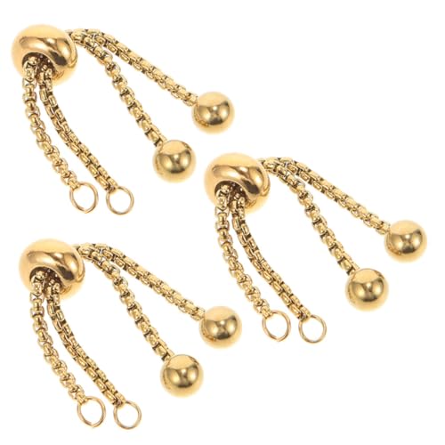 FONDOTIN 3 Stück Einstellbare Edelstahl Kettenverlängerung Teiliges mit Perlenakzent Verlängerungskette für Armbänder und Halsketten DIY Schmuckzubehör für Damen Vielseitig Anpassbar und FONDOTIN 3 Stück Einstellbare Edelstahl Kettenverlängerung Teiliges mit Perlenakzent Verlängerungskette für Armbänder und Halsketten DIY Schmuckzubehör für Damen Vielseitig Anpassbar und von FONDOTIN