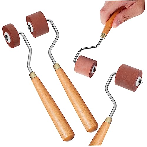 FONDOTIN 3 Stück Gummiwalzen Teilig Rubber Roller für Druckgrafik und Basteln Robuste Rutschfeste Leimwalze für Handwerk Einfache Vielseitig für Stempel und Ölgemälde FONDOTIN 3 Stück Gummiwalzen Teilig Rubber Roller für Druckgrafik und Basteln Robuste Rutschfeste Leimwalze für Handwerk Einfache Vielseitig für Stempel und Ölgemälde von FONDOTIN