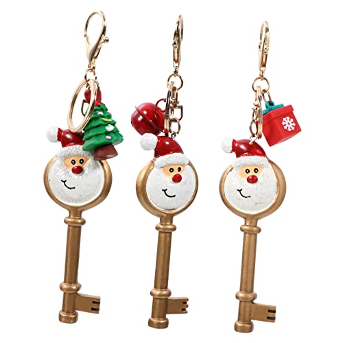FONDOTIN 3 Stück Ketten Dekoratives Schlüsselanhänger Weihnachtsmuster Ornament Schlüssel Weihnachtsmann Anhänger Anhänger Hängefüller Antikes Harz Sack Claus Ring FONDOTIN 3 Stück Ketten Dekoratives Schlüsselanhänger Weihnachtsmuster Ornament Schlüssel Weihnachtsmann Anhänger Anhänger Hängefüller Antikes Harz Sack Claus Ring von FONDOTIN