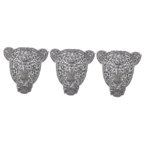 FONDOTIN 3 Stück Leopard Kopf Aufnäher zum Aufnähen Bestickter Stoffflicken für Jeans und Kleidung Dekorativer Patches Applikation Langlebig Modisch Vielseitig für DIY Kleidung und FONDOTIN 3 Stück Leopard Kopf Aufnäher zum Aufnähen Bestickter Stoffflicken für Jeans und Kleidung Dekorativer Patches Applikation Langlebig Modisch Vielseitig für DIY Kleidung und von FONDOTIN