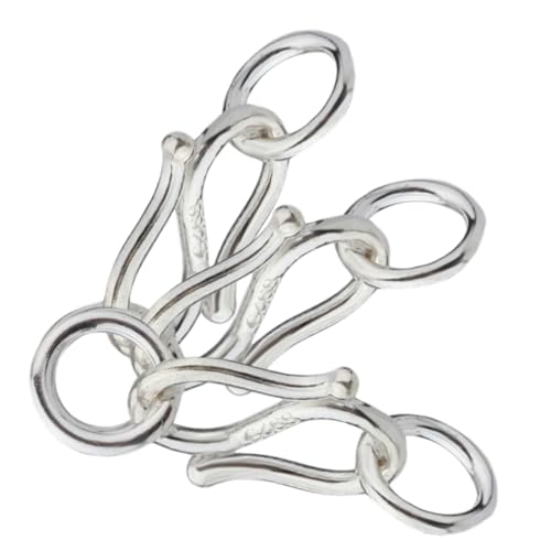 FONDOTIN 3 Stück S Haken Verschlüsse aus Sterling Silber für Schmuck DIY Armbandverbinder mit Doppelringen Stilvoller und Praktischer Schmuckverschluss für Armbänder und Fußkettchen FONDOTIN 3 Stück S Haken Verschlüsse aus Sterling Silber für Schmuck DIY Armbandverbinder mit Doppelringen Stilvoller und Praktischer Schmuckverschluss für Armbänder und Fußkettchen von FONDOTIN