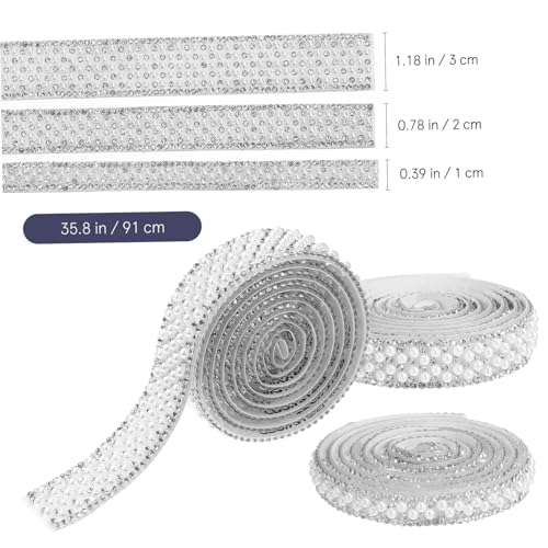 FONDOTIN 3 Stück Selbstklebendes Strassband mit Perlen Teiliges Breit Dekoratives Rhinestone Tape für DIY Basteln Starke Haftung Vielseitig Einsetzbar für Kleidung Taschen Schuhe FONDOTIN 3 Stück Selbstklebendes Strassband mit Perlen Teiliges Breit Dekoratives Rhinestone Tape für DIY Basteln Starke Haftung Vielseitig Einsetzbar für Kleidung Taschen Schuhe von FONDOTIN