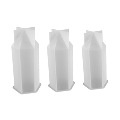 FONDOTIN 3 Stück Silikon Kerzenformen Sechseckige DIY Epoxidharz Gießformen für Handwerk Heimdekoration Langlebig und Einfach zu Entformen FONDOTIN 3 Stück Silikon Kerzenformen Sechseckige DIY Epoxidharz Gießformen für Handwerk Heimdekoration Langlebig und Einfach zu Entformen von FONDOTIN