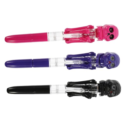 FONDOTIN 3 Stück Teiliges Halloween Kugelschreiber mit Kürbis und Motiven Leuchtende Ballpoint Pens für Langlebig Kreative Party Deko Zufällige Zufällige Farbe FONDOTIN 3 Stück Teiliges Halloween Kugelschreiber mit Kürbis und Motiven Leuchtende Ballpoint Pens für Langlebig Kreative Party Deko Zufällige Zufällige Farbe von FONDOTIN