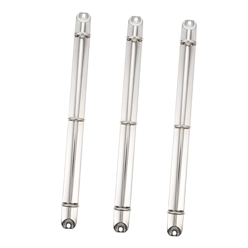 FONDOTIN 3 Stück Teiliges Metall Buchbinderinge Stabile Eisenringe zum Blätterbinden Leichte und Langlebige Ringbinder für Büro Schule und Zuhause Praktisches Organizer Zubehör von FONDOTIN