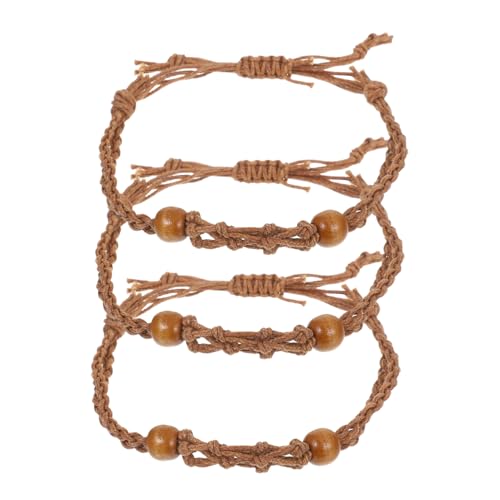 FONDOTIN 3 Stück Verstellbarer Halter für Kleine Steine Handgewebte Kordel mit Netzstruktur für Schmuckanhänger Elegantes Accessoire für von FONDOTIN