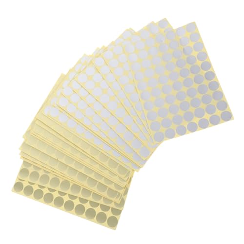 FONDOTIN 30 Blatt Selbstklebende Runde Farbcode Etiketten Ablösbare Bunte Markierungspunkte Gold Silber für Kalender Terminplaner Büro Schule und Dekoration FONDOTIN 30 Blatt Selbstklebende Runde Farbcode Etiketten Ablösbare Bunte Markierungspunkte Gold Silber für Kalender Terminplaner Büro Schule und Dekoration von FONDOTIN