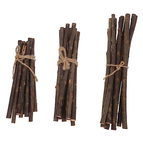 FONDOTIN 30 Stück Teiliges DIY Natürliche Holzstäbe Rustikale Bastelzweige für Dekoration Handwerk und Festival Natürliche Holzstäbchen für Kreative DIY Projekte und Wohnaccessoires von FONDOTIN