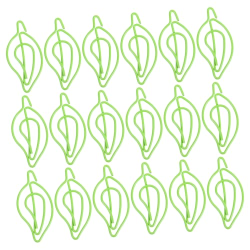 FONDOTIN 30 Stück Teiliges Dekorative Büroklammern in Blattform Kreative Aktenklammern aus Robustem Praktische Papierklammern für Schule Büro und Dokumentenorganisation FONDOTIN 30 Stück Teiliges Dekorative Büroklammern in Blattform Kreative Aktenklammern aus Robustem Praktische Papierklammern für Schule Büro und Dokumentenorganisation von FONDOTIN