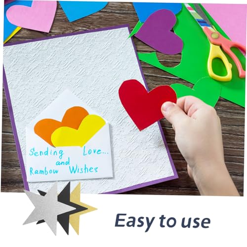 FONDOTIN 30 Stück Teiliges Glitzer Stern Konfetti Cutout Handgeschnittene Papier Sterne Gold Silber Schwarz Funkelnde Dekoration für Kreative Bastelprojekte Pinnwand Schreiben Party und FONDOTIN 30 Stück Teiliges Glitzer Stern Konfetti Cutout Handgeschnittene Papier Sterne Gold Silber Schwarz Funkelnde Dekoration für Kreative Bastelprojekte Pinnwand Schreiben Party und von FONDOTIN
