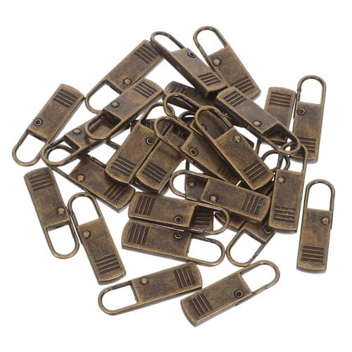 FONDOTIN 30 Stück Teiliges Metall-reißverschlussanhänger zum Austausch Abnehmbar und Passend für Jacken Rucksäcke Koffer Praktisches Reparaturzubehör und Dekorative Zipper-tabs von FONDOTIN
