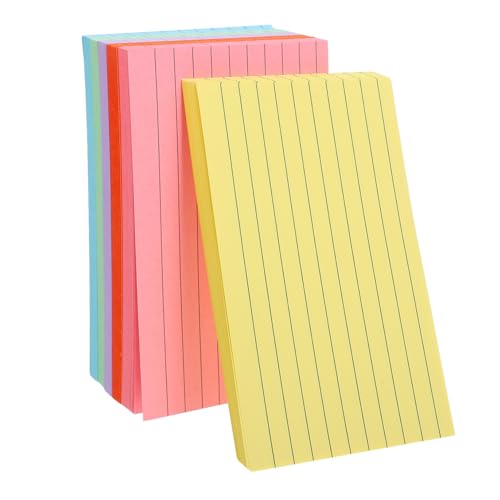 FONDOTIN 300 Stück Bunte Liniert Doppelseitig Beschreibbare Indexkarten Vielseitig Einsetzbar für Schule Büro Lernen Notizen Sortiment FONDOTIN 300 Stück Bunte Liniert Doppelseitig Beschreibbare Indexkarten Vielseitig Einsetzbar für Schule Büro Lernen Notizen Sortiment von FONDOTIN
