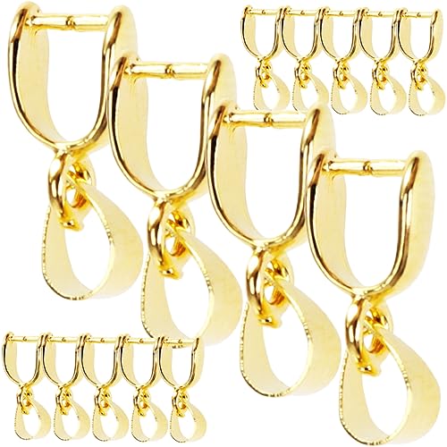 FONDOTIN 30Stücke Metallanhängeranschlüsse DIY Schmuckverschluss für Halsketten und Armbänder Langlebig und Rostfrei für Schmuckgestaltung und Verschiedene von FONDOTIN
