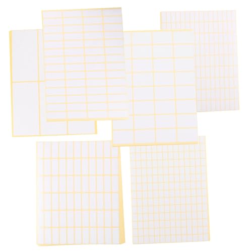 FONDOTIN 36 Blatt Blank Sticky Labels Selbstklebende Vielseitige Etiketten Stark Haftend Beschriftbar zum Organisieren und Klassifizieren im Haushalt von FONDOTIN