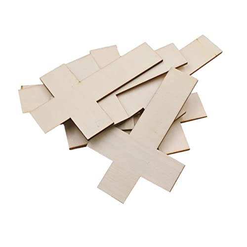 FONDOTIN 36 Stück DIY Holzscheiben Holzbearbeitung Gefälschte Stangen Basteln Kunstdübel Künstliche Zweige Dekorative Holzscheiben Natürliche Holzscheiben Holz Khaki von FONDOTIN