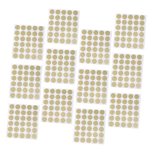 FONDOTIN 360 Stück Teiliges Selbstklebende Goldene Aufkleber Rund für DIY Kratzkarten Belohnungsspiele Überraschung Spaß für Erwachsene von FONDOTIN