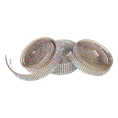 FONDOTIN 3Rollen Selbstklebendes Strassband Glänzendes DIY Dekorationsband für Kleidung und Bastelprojekte Erhältlich und Reihen mit Ab Farben FONDOTIN 3Rollen Selbstklebendes Strassband Glänzendes DIY Dekorationsband für Kleidung und Bastelprojekte Erhältlich und Reihen mit Ab Farben von FONDOTIN