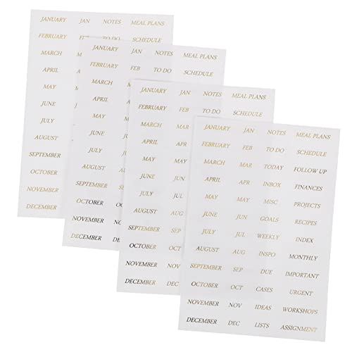 FONDOTIN 4 Blätter Retro Gilding Aufkleber Selbstklebende Pet Scrapbook Sticker für DIY Dekoration Monatsprojekte und Tagebücher Vintage Handwerkszubehör Gold FONDOTIN 4 Blätter Retro Gilding Aufkleber Selbstklebende Pet Scrapbook Sticker für DIY Dekoration Monatsprojekte und Tagebücher Vintage Handwerkszubehör Gold von FONDOTIN