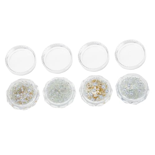 FONDOTIN 4 Boxen Resin Perlen Nagelkunst Dekor Boxen mit Glanz Mix für Natürliche Künstliche Nägel Modische Nageldesign Accessoires für Kreative Maniküre FONDOTIN 4 Boxen Resin Perlen Nagelkunst Dekor Boxen mit Glanz Mix für Natürliche Künstliche Nägel Modische Nageldesign Accessoires für Kreative Maniküre von FONDOTIN